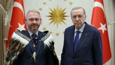 Cumhurbaşkanı Recep Tayyip Erdoğan, Yeni Zelanda Büyükelçisi Greg David Lewis’i