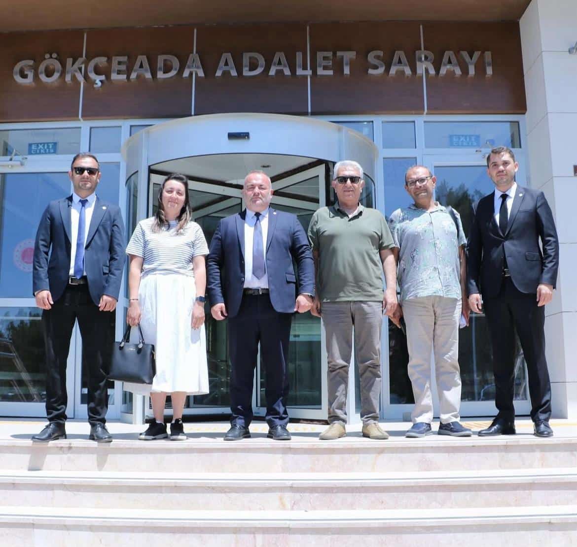 Çanakkale Barosu, Gökçeada'da önemli ziyaretlerde bulundu.