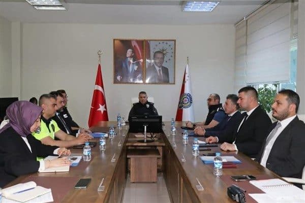 Ardahan İl Emniyet Müdürü Gökalp Şener başkanlığında; İl Emniyet Müdür