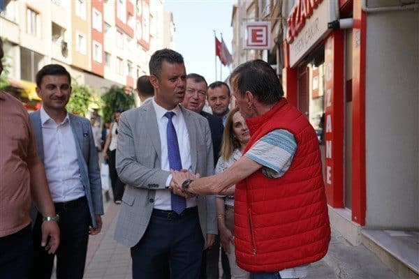 Çorlu Belediye Başkanı Ahmet Sarıkurt,  Başkan Yardımcıları Adnan Kum, Doğukan