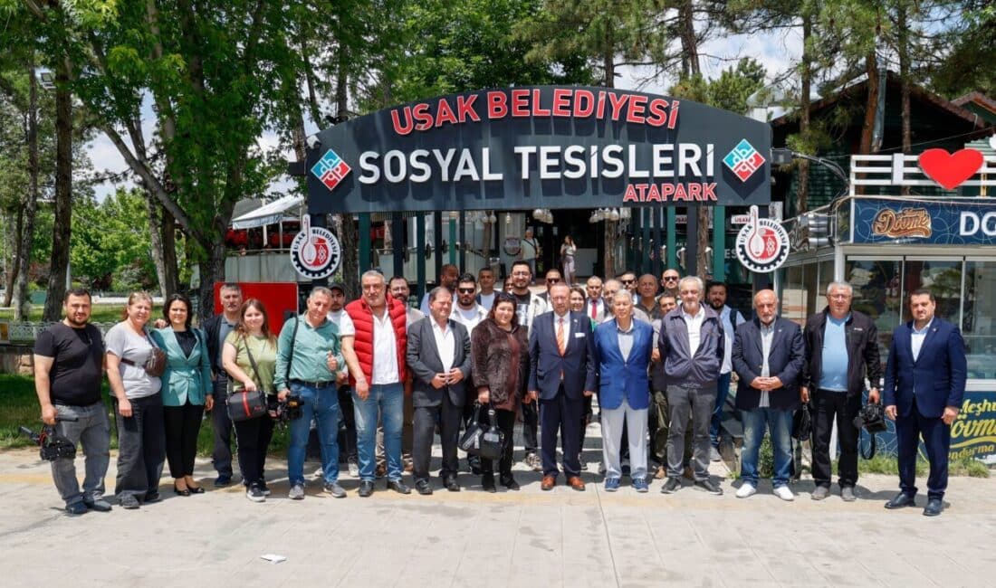 Uşak’ta görev yapan çok sayıda yerel ve ulusal basın temsilcisinin
