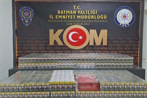 Batman Emniyet Müdürlüğü Kaçakçılık ve Organize Suçlarla Mücadele Şube Müdürlüğünce