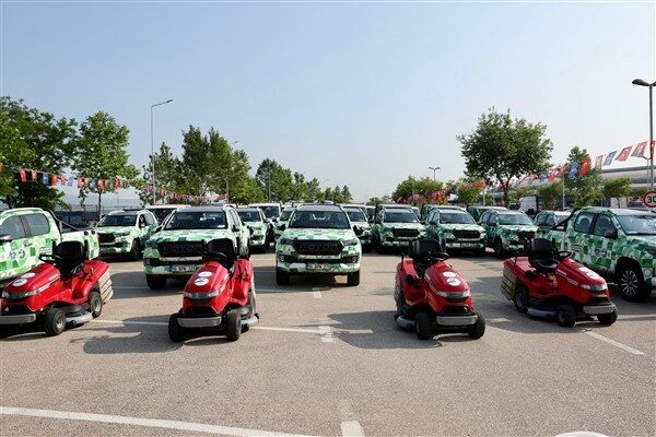 Bursa’nın yeşil alanlarının bakımını çevreci ve hızlı bir biçimde yapabilmek
