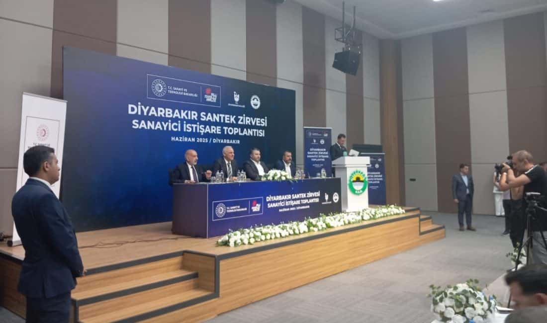 Diyarbakır’da düzenlenen Sanayi ve Teknoloji İşbirliği Kurulu (SANTEK) Zirvesi Sanayici