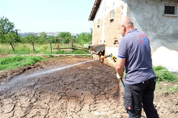 Müdürlük bünyesindeki ilaçlama sorumlusu Eyüp Topal, özellikle su birikintilerinin sivrisinek