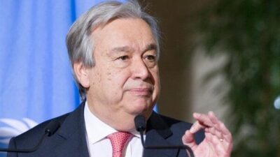 Birleşmiş Milletler (BM) Genel Sekreteri Antonio Guterres, Papa 14. Leo