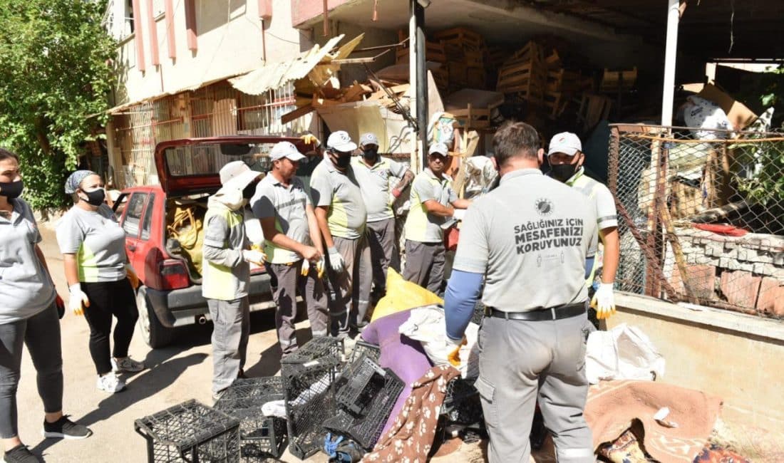 Kepez’in Yeşilyurt Mahallesi’nde 4305 sokakta bulunan çöp apartman, yeniden belediye