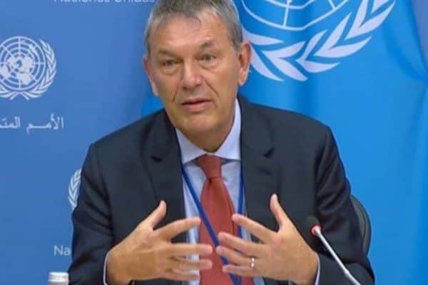 Lazzarini, İsrail’in Ocak ayında yürürlüğe koyduğu yasal düzenlemeyle UNRWA’nın İsrail’in