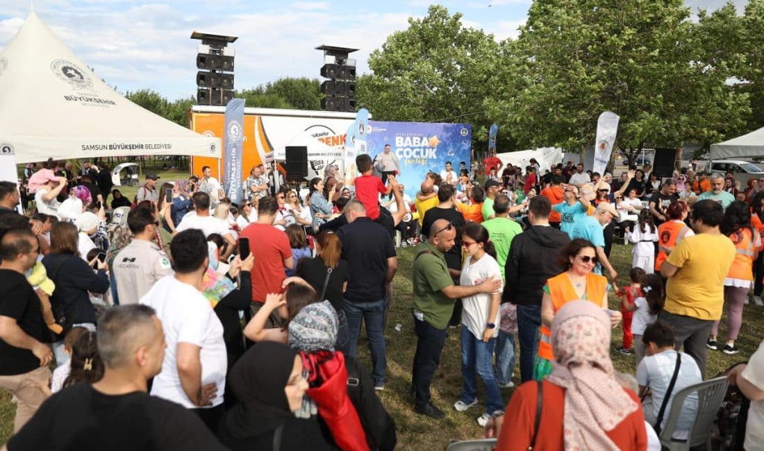 "Yüzünüz Hep Gülsün Çocuklar" sloganıyla düzenlenen etkinlik, Samsun Büyükşehir Belediyesi