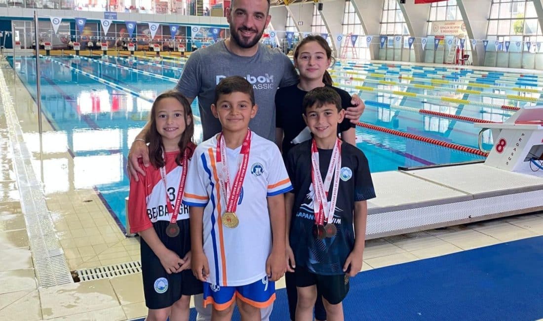 Minikler B kategorisinde yarışan sporculardan Poyraz Kara, Arifiye İlkokulu adına