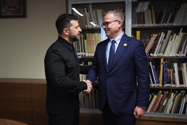 Ukrayna Devlet Başkanı Zelenski, Polonya Cumhurbaşkanı Andrzej Duda ile görüştüğünü