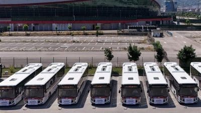 Samsun Büyükşehir Belediyesi, kentte toplu taşıma hizmetinde kullanılan araçların sayısını