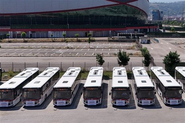 Samsun Büyükşehir Belediyesi, kentte toplu taşıma hizmetinde kullanılan araçların sayısını