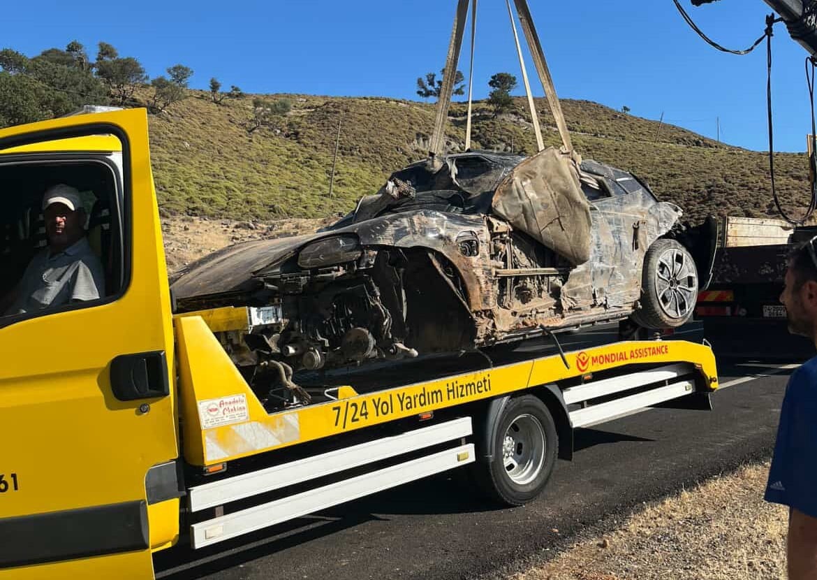 Kefalos'da trafik kazası meydana geldi