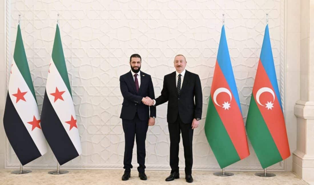 Azerbaycan Cumhurbaşkanı İlham Aliyev, Suriye Arap Cumhuriyeti Geçici Devlet Başkanı