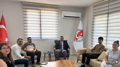 GGC Aziz Korkmaz Yerleşkesi’nde gerçekleşen görüşmede, GGC Başkanı Felat Bozarslan,