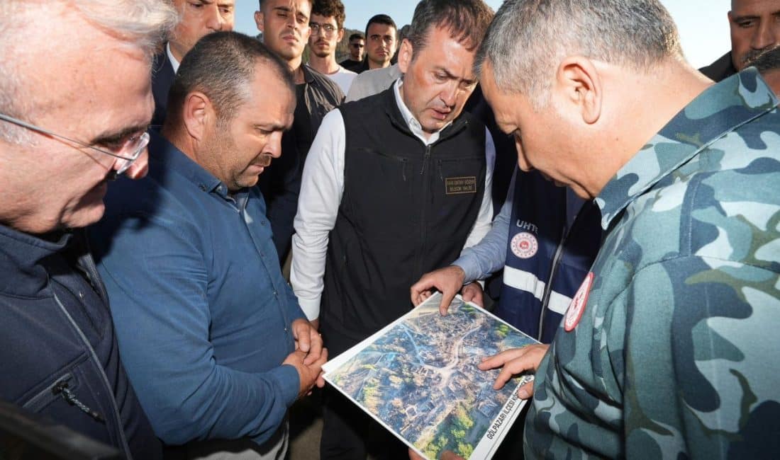 İçişleri Bakanı Ali Yerlikaya, Bilecik'in Gölpazarı ilçesinde Köprücek Köyü’nde orman