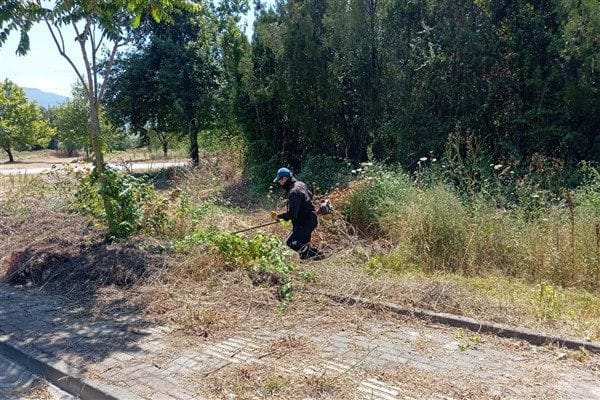 Orhangazi Belediye Başkanı Bekir Aydın, çevre yangını tehlikesine karşı bir