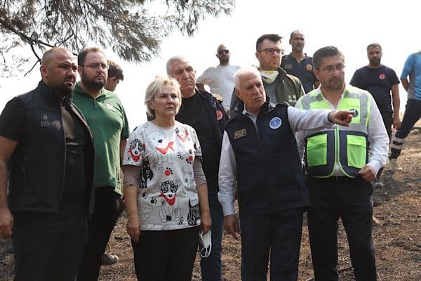 Bursa’nın Kestel ilçesinde başlayarak Gürsu TOKİ bölgesine kadar yayılan yangın,