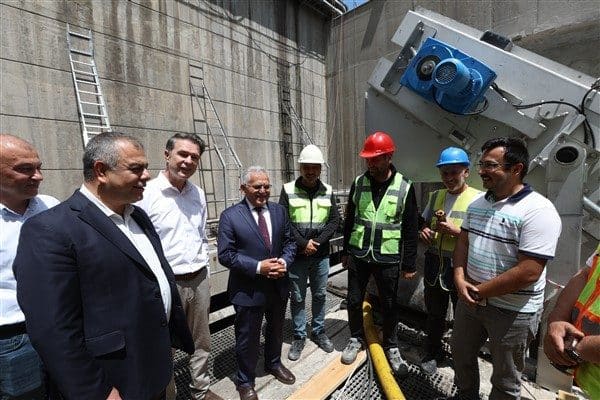 KASKİ’nin Boğazköprü mevkiindeki İleri Biyolojik Atık Su Arıtma Tesisi’nde sürdürülen