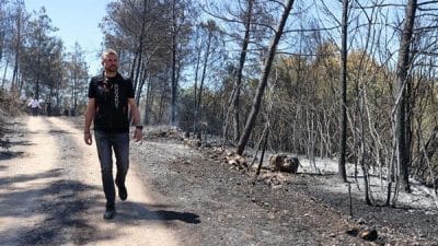Buca’da dün akşam saatlerinde Zafer Mahallesi Olduruk mevkisinde başlayarak  Menderes