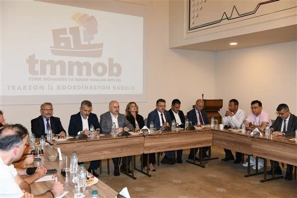 Trabzon Büyükşehir Belediye Başkanı Genç, TMMOB Trabzon İl Koordinasyon Kurulu