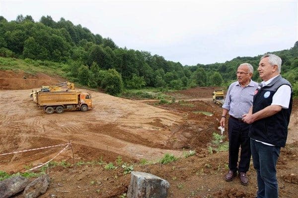 Gürgentepe ilçesinde yapımına başlanan Akören Göleti, Ordu Büyükşehir Belediyesi tarafından