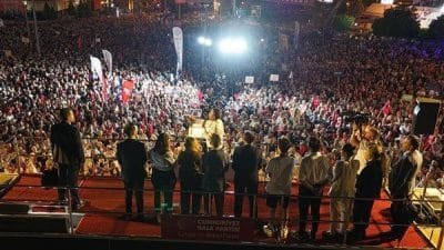 Cumhuriyet Halk Partisi’nin (CHP)  başlattığı “Millet İradesine Sahip Çıkıyor” mitinglerine