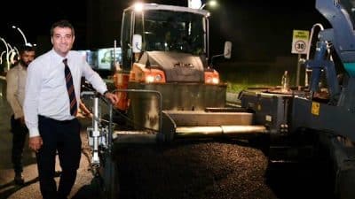 Giresun Belediye Başkanı Fuat Köse, Aksu Mahallesi Pazar Caddesi’nde yürütülen