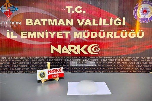 Batman İl Emniyet Müdürlüğü Narkotik Suçlarla Mücadele Şube Müdürlüğünce uyuşturucu