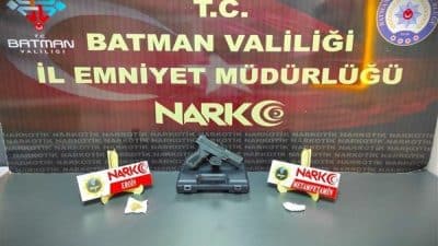 Batman Cumhuriyet Başsavcılığı koordinesinde Narkotik Suçlarla Mücadele Şube Müdürlüğü tarafından