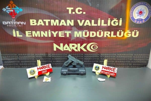 Batman Cumhuriyet Başsavcılığı koordinesinde Narkotik Suçlarla Mücadele Şube Müdürlüğü tarafından