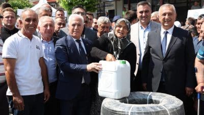 Tarım Peyzaj AŞ aracılığıyla üretilen 44 bin metre damlama sulama