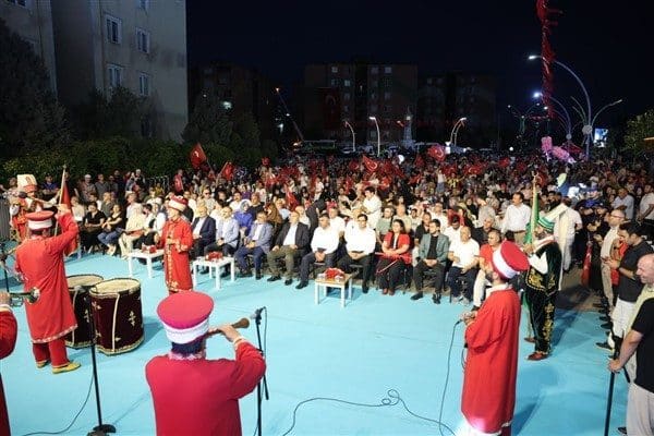 15 Temmuz Demokrasi ve Milli Birlik Günü etkinlikleri kapsamında yüzlerce