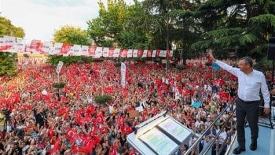 Cumhuriyet Halk Partisi (CHP) Genel Başkanı Özgür Özel, Trabzon Yomra