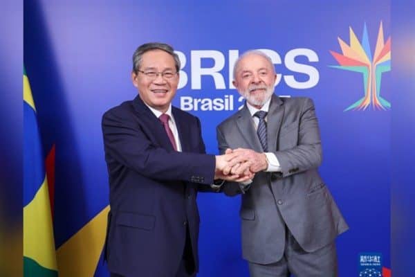 Çin Başbakanı Li Qiang, Brezilya’nın Rio de Janeiro kentinde Brezilya Cumhurbaşkanı