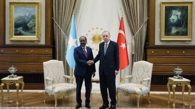 Cumhurbaşkanı Recep Tayyip Erdoğan, Somali Cumhurbaşkanı Hasan Şeyh Mahmud ile