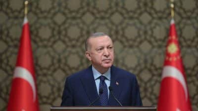 Cumhurbaşkanı Erdoğan, yayımladığı mesajda “Cumhuriyet Halk Partisi eski Genel Başkanı,