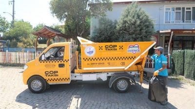Derince Belediyesi’nin kendi öz kaynakları ile temin ettiği Çöp Taksiler,