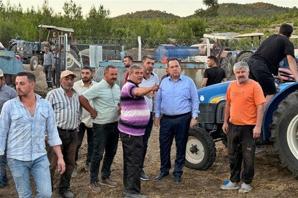 Manisa Büyükşehir Belediye Başkanı Dutlulu, Manisa’nın Saruhanlı ilçesine bağlı Kumkuyucak