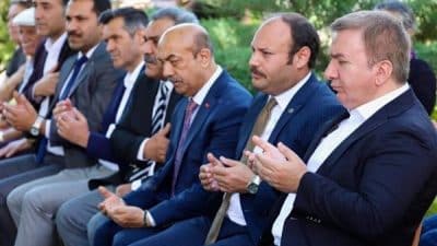 Erzincan Valisi Hamza Aydoğdu, Erzincan Belediye Başkanı Bekir Aksun ve