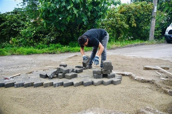 Ekipler tarafından şehir genelinde ot biçme, parke, betonlama, ağaç budama,