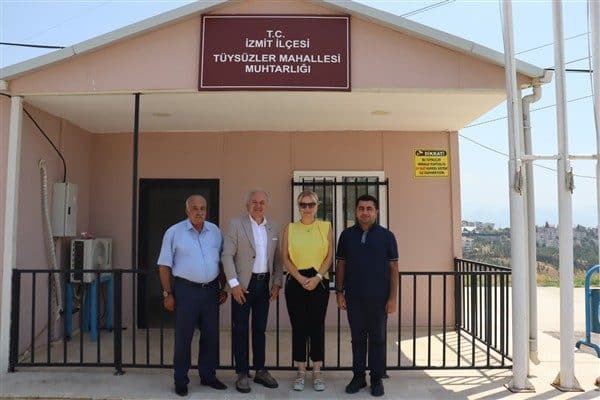 İzmit Belediyesi Başkan Yardımcısı Erdem Arcan ve Muhtarlık İşleri Müdürü