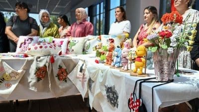 Ergün Koç Kültür Merkezi Kent Kafe etkinlik alanında düzenlenen sergide
