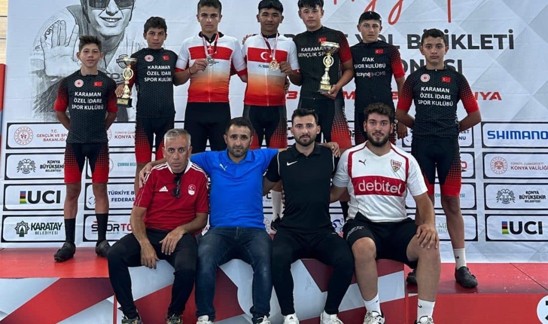 Türkiye Bisiklet Federasyonunun Konya’da düzenlediği Yol Bisikleti Türkiye Şampiyonası’nda Karaman