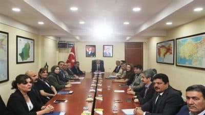 Toplantıda, aile içi ve kadına yönelik şiddetle mücadele kapsamında il