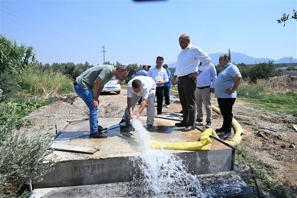 MASKİ İçme Suyu Dairesi Başkanlığı ekipleri, Gölmarmara ilçesine bağlı Tiyenli