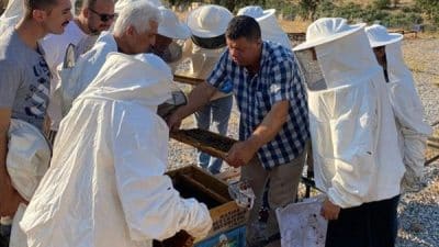 Salihli Halk Eğitim Merkezi’nde temel arıcılık eğitimi alan 17 kursiyer,