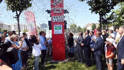 Açılış töreninde konuşan Bahçelievler Belediye Başkanı Dr. Hakan Bahadır, Mattia