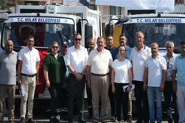 Milas Belediyesi Ek Hizmet Binası’nın bahçesinde gerçekleşen törenle Milas Belediyesi’nin